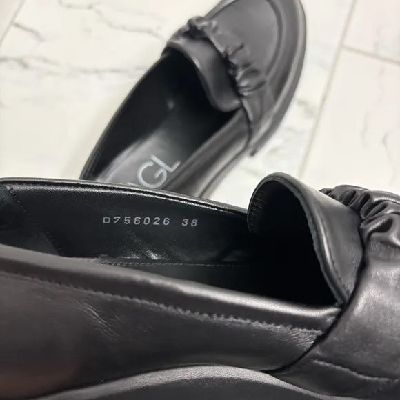 AGL Celeste Lug Sole Loafers EUR 38 Platform Chunky Leather Schoolgirl Preppy