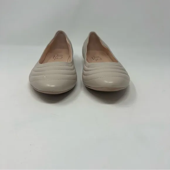 AGL MIledy Cream Leather Quilted Flats Shoes Women Size 40 US 10