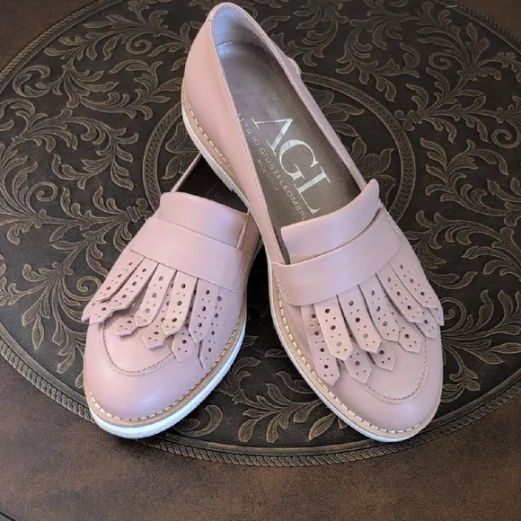 AGL Women's Pink Loafers