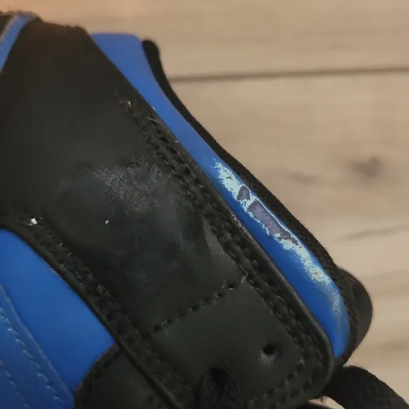 Air Jordan Kids Black and Blue High-Top Sneakers