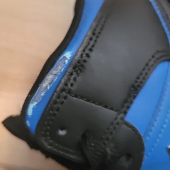 Air Jordan Kids Black and Blue High-Top Sneakers