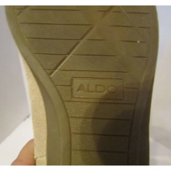 Aldo Chirdon Suede Boots Sherpa Lined Thigh High NWOB Size EU 39 US 8.5