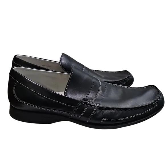 ALDO Men's Size 11 (UK 44) Black Preppy Office Contemporary Loafers Timeless