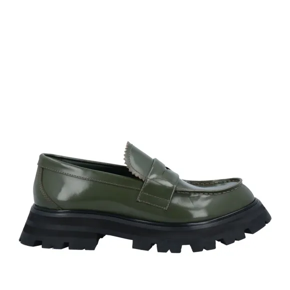 Alexander McQueen Green Lug-sole Loafers