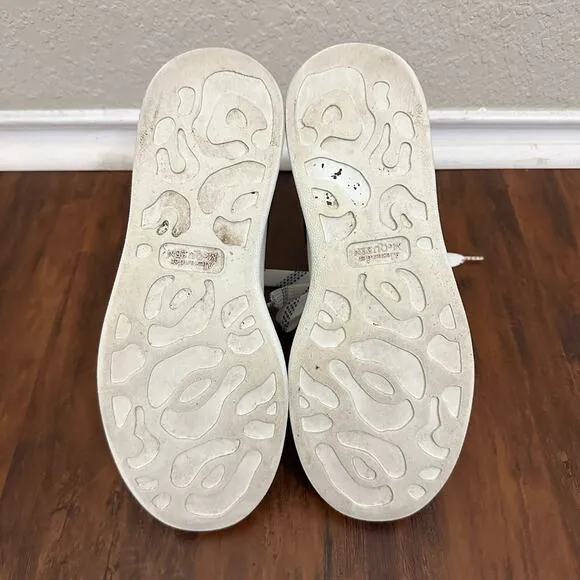 ALEXANDER MCQUEEN Oversized Leather Sneakers White Lace Up