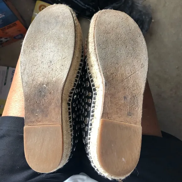 Alexander Wang Black Studded Espadrilles-Sz 36