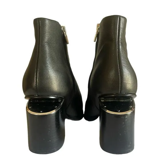 Alexander Wang Gabi Boots Black Leather Silver Hardware Size 36/ US 6