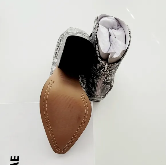 Alias Mae West Snake Print Leather Boots Women's 6