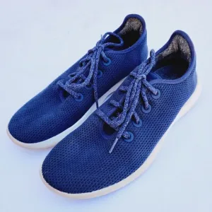 Allbirds Men's Marine Blue (White Sole) Tree Runners Lace-up Sneakers - size 10