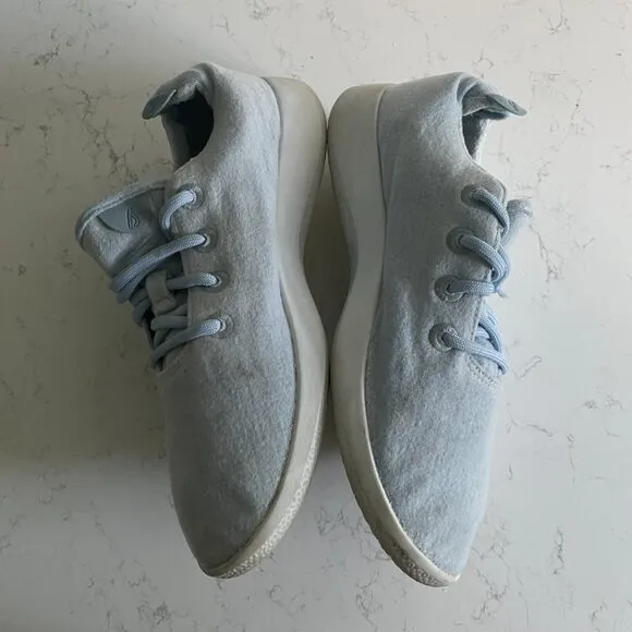 Allbirds Men’s Merino Wool Runner Frost Light Blue Sneakers Sze 10 0819 NV1 Fall