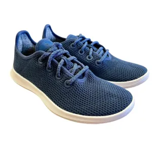 ALLBIRDS Navy Blue Tree Runners Sneakers Sz 7 Shoes Casual Comfort Knit Travel