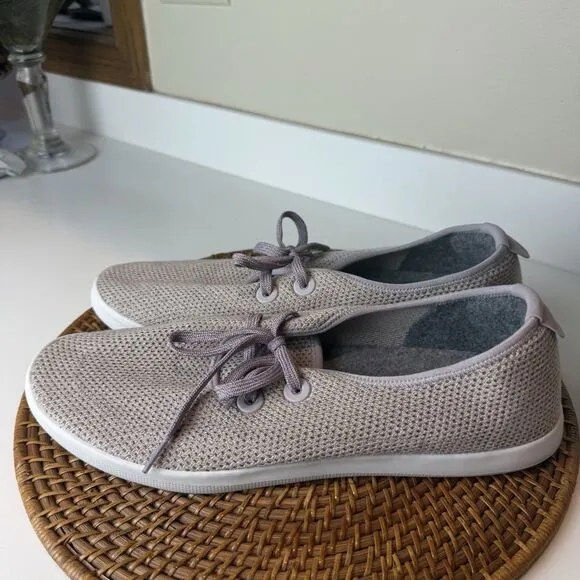 Allbirds NWOB Men Tree Skippers Size 14 Light Grey Purple Breathable Washable