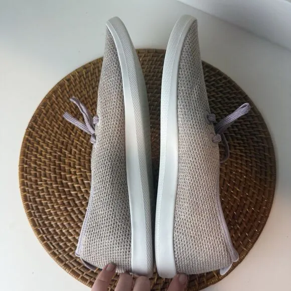 Allbirds NWOB Men Tree Skippers Size 14 Light Grey Purple Breathable Washable