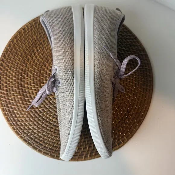 Allbirds NWOB Men Tree Skippers Size 14 Light Grey Purple Breathable Washable