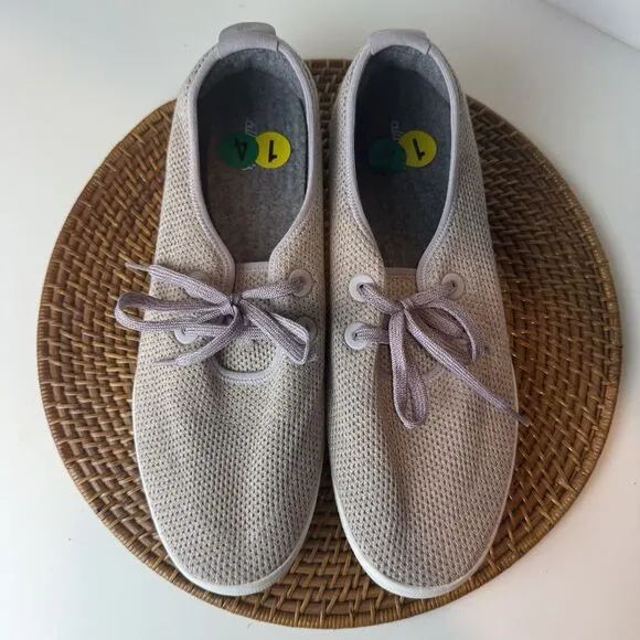 Allbirds NWOB Men Tree Skippers Size 14 Light Grey Purple Breathable Washable
