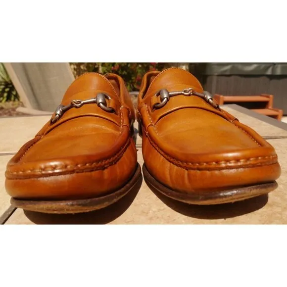 Allen Edmonds &quot;VERONA II&quot; Leather Horse Bit Dress Loafers Sz 11 D Walnut READ!!
