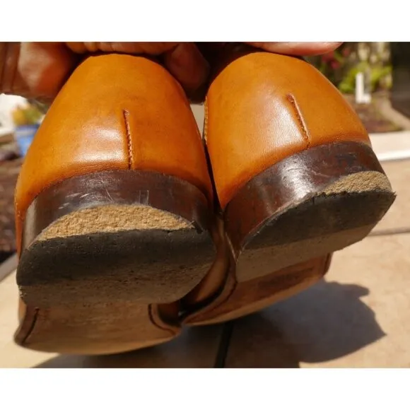 Allen Edmonds &quot;VERONA II&quot; Leather Horse Bit Dress Loafers Sz 11 D Walnut READ!!