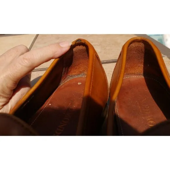 Allen Edmonds &quot;VERONA II&quot; Leather Horse Bit Dress Loafers Sz 11 D Walnut READ!!