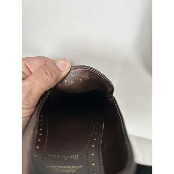 Allen Edmonds Bucktown Men's Black Leather Slip On Loafers Size 8 1/2
