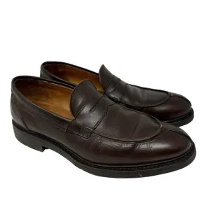 Allen Edmonds Denali Penny Loafers Mens 8.5 D Brown Split‎ Toe Dress Shoes