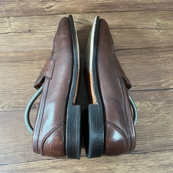 Allen Edmonds Glasgow Brown Leather Slip-On Loafers Dress Shoes Men’s Size 10.5C