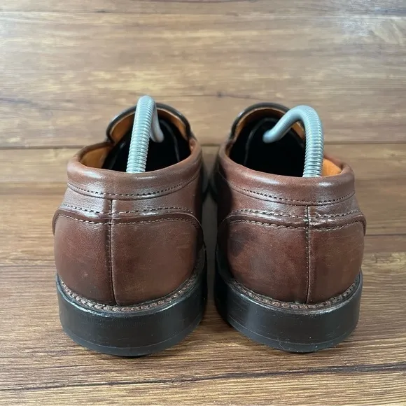 Allen Edmonds Glasgow Brown Leather Slip-On Loafers Dress Shoes Men’s Size 10.5C