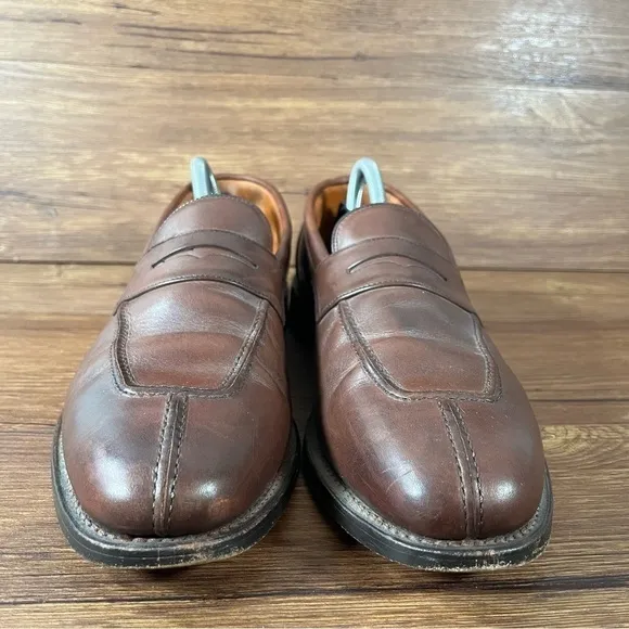 Allen Edmonds Glasgow Brown Leather Slip-On Loafers Dress Shoes Men’s Size 10.5C