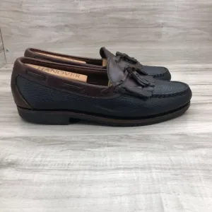 Allen Edmonds Loafers Mens 10 B Nashua Black Brown Tassel Leather Slip On Shoes