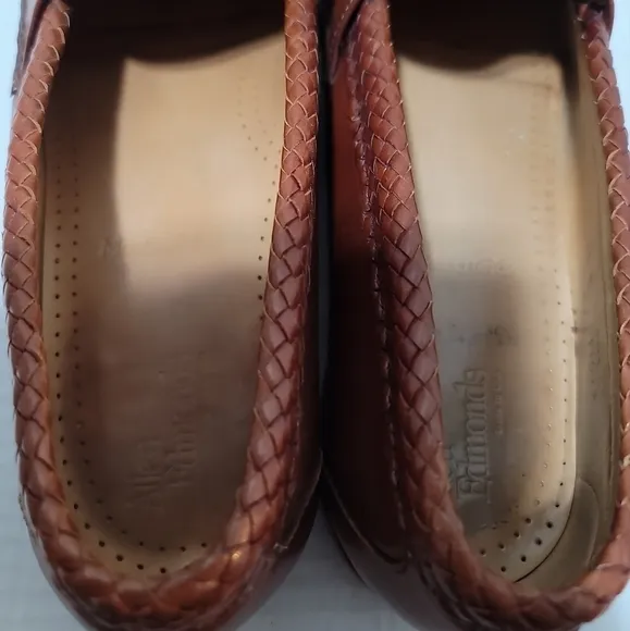 Allen Edmonds Maxfield Tassel Loafers 11 B  Braided Edge Walnut Brown Leather