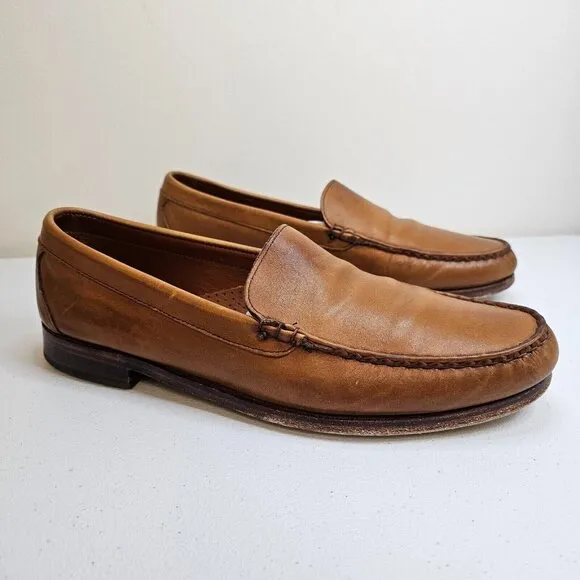 Allen Edmonds Men Sanibel Slip On Loafers Size 11.5 Brown Leather Career Office