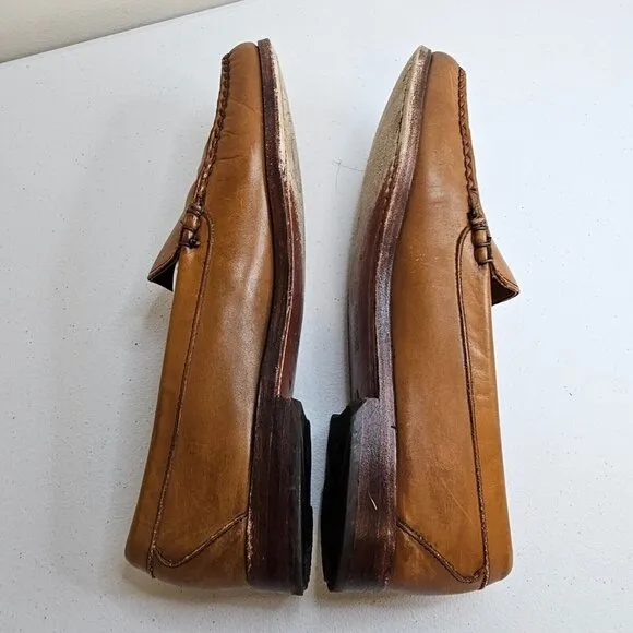 Allen Edmonds Men Sanibel Slip On Loafers Size 11.5 Brown Leather Career Office