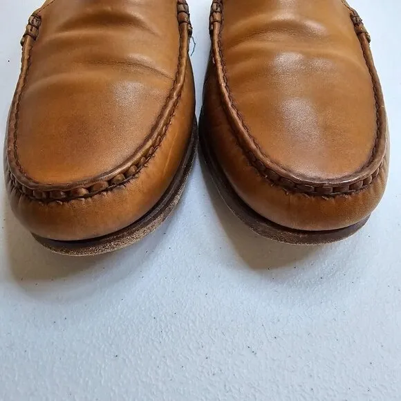 Allen Edmonds Men Sanibel Slip On Loafers Size 11.5 Brown Leather Career Office
