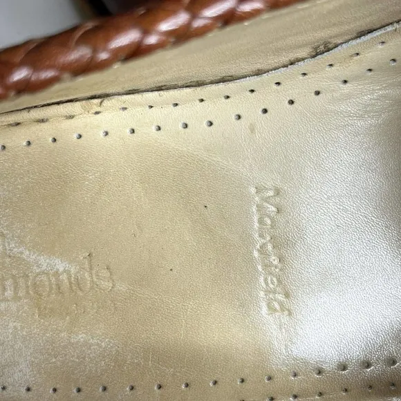 ALLEN Edmonds Men’s Leather Maxfield Chili Loafers 11 #47716 Braided Trim Tassel