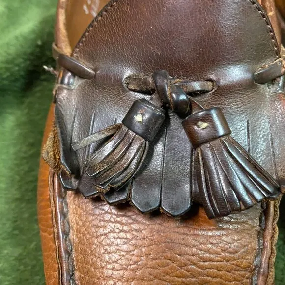 Allen Edmonds Mens Tassel Loafers Size 8D Brown Nashua Leatherm