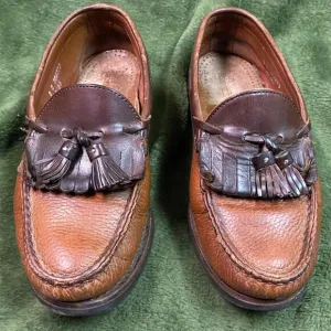 Allen Edmonds Mens Tassel Loafers Size 8D Brown Nashua Leatherm