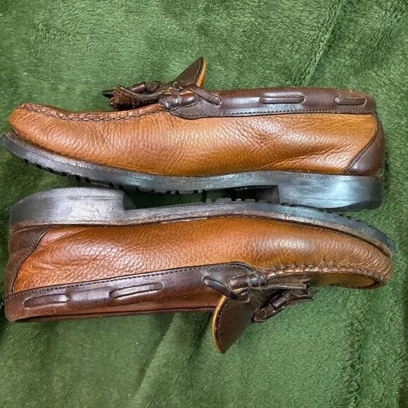 Allen Edmonds Mens Tassel Loafers Size 8D Brown Nashua Leatherm