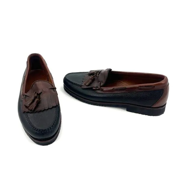 Allen Edmonds Nashua Loafers Mens Shoes Sz 13D Two Tone Tassel Kiltie Preppy