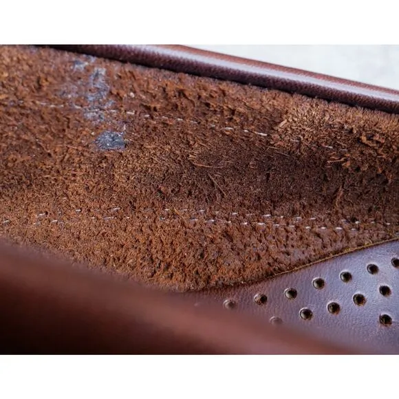 ALLEN EDMONDS PORT WASHINGTON Boulder Brown Leather Slip On Loafers Men's 9.5