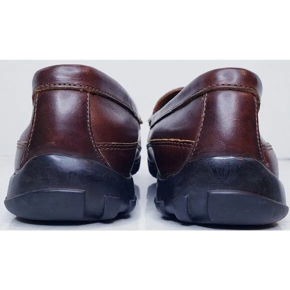ALLEN EDMONDS PORT WASHINGTON Boulder Brown Leather Slip On Loafers Men's 9.5