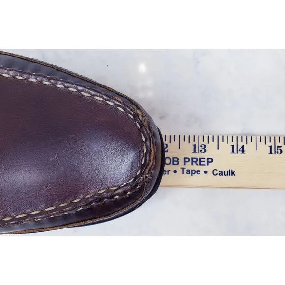 ALLEN EDMONDS PORT WASHINGTON Boulder Brown Leather Slip On Loafers Men's 9.5