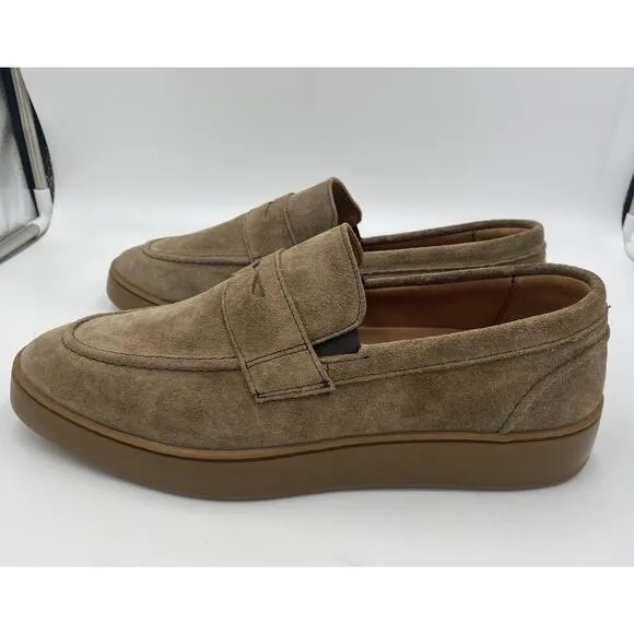 Allen Edmonds RANDOLPH 2.0 Penny Loafers Sneakers Light Brown Suede 10 EEE Wide