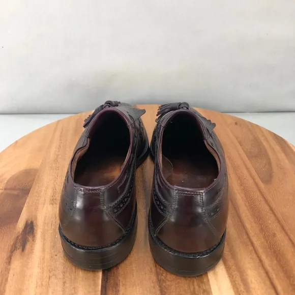 Allen Edmonds Randolph Kiltie Loafers Mens 10.5 B Brown Leather Slip On Shoes