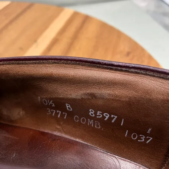Allen Edmonds Randolph Kiltie Loafers Mens 10.5 B Brown Leather Slip On Shoes