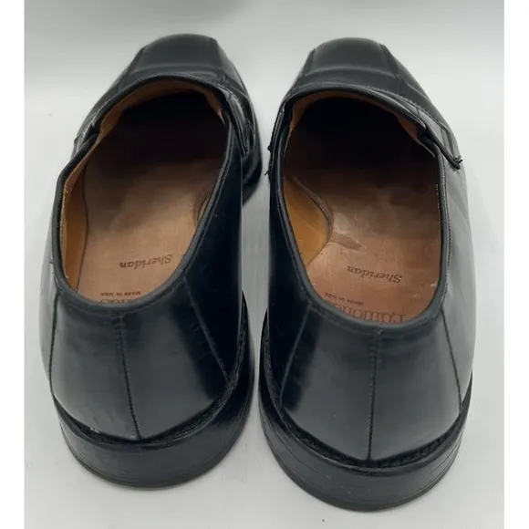 Allen Edmonds Sheridan Penny Loafers Black Leather Men's Size 8.5D EUC