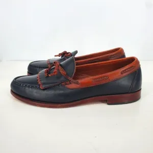 Allen Edmonds Shoes Men 10.5D Woodstock Leather Kiltie Braided String Loafers