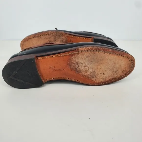 Allen Edmonds Shoes Men 10.5D Woodstock Leather Kiltie Braided String Loafers