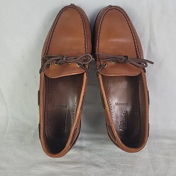 Allen Edmonds Vermont Brown Leather Loafers Men's Size 10.5 D Classic Dress Shoe