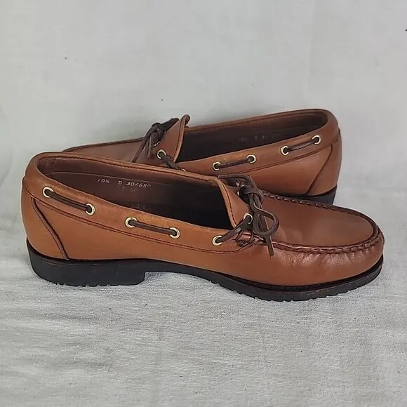 Allen Edmonds Vermont Brown Leather Loafers Men's Size 10.5 D Classic Dress Shoe