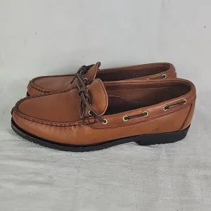 Allen Edmonds Vermont Brown Leather Loafers Men's Size 10.5 D Classic Dress Shoe