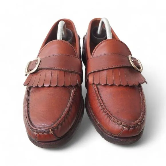 Allen Edmonds Waterbury Kiltie Buckle Slip-on Leather Loafers Men's 10D